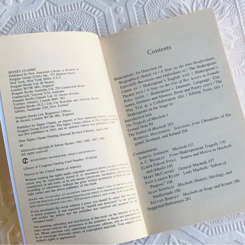 🌷 4/$20 Spring Sale! Shakespeare Macbeth Book Paperback - Picture 3 of 7